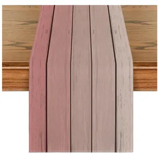 LuxusKollektion Tischläufer Tischläufer Rosa Rustikal Antik Holz Muttertag 40 x 180 cm Rosa rosa