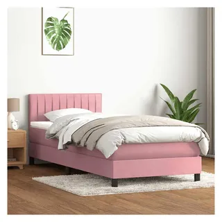 vidaXL Boxspringbett 100 x 200 cm Rosa
