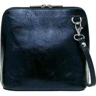 Caspar Clutch Kleine elegante Damen Umhängetasche - CLASSIC LINE - Modell No.778, leicht, elegant & langlebig - 100% Echteder - Made in Italy blau