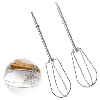 2 elektrische Schneebesen, Zubehör, elektrischer Schneebesen Ei, manueller Schneebesen aus Edelstahl, kompatibel mit Modellen, Zubehör für elektrische Mixer