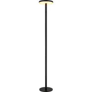 GLOBO Solarleuchte Aluminium schwarz matt 1xLED wetterfest IP54