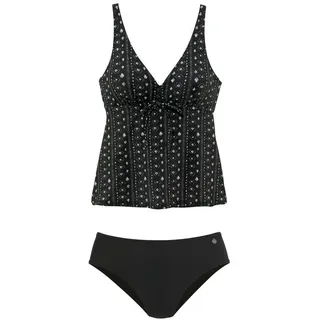 LASCANA Bügel-Tankini Damen Schwarz/Creme 54 Cup E