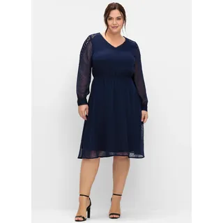 sheego Cocktailkleid Blau 46