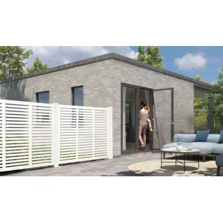 Rankgitter Harmoni in Weiß - 180 x 107 cm - Sichtschutz aus Kiefern- bzw. Fichtenholz - eleganter Rankzaun - Spalier für den Garten