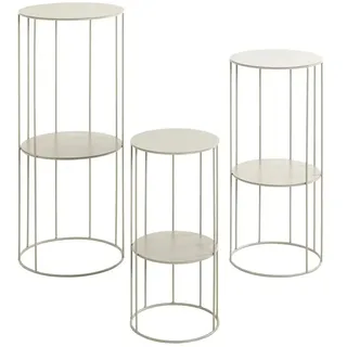 Blumensäule 3er Set  Erding , beige , Maße (cm): H: 28  Ø: 70