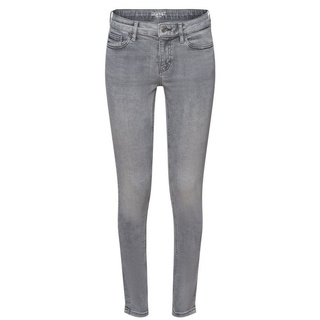 Esprit Skinny-fit-Jeans Enge Jeans mit mittelhohem Bund grau 29/32