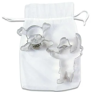 Städter 001770 Pirat/Totenkopf Set, Edelstahl