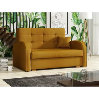 Mirjan24 Schlafsofa Viva Gold II 2-Sitzer Gelb