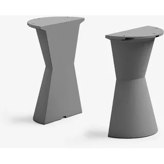 Set Aus 2 Design-bar-tischen Aus Polyethylen Für Contract Dot - Eisen