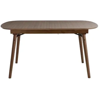 Miliboo Esstisch, Walnuss, Holz, 90x75x150 cm, Esszimmer, Tische, Esstische