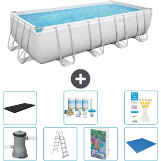 Bestway Power Steel Rechteckig - 488x244x122 Cm - 8-teilig  S599