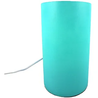 Moderne LED Glas Tischleuchte Kevin Zylinder Leuchte inklusive Leuchmittel E14-4Watt 2700K 430lm Tischlampe (blau-türkis)
