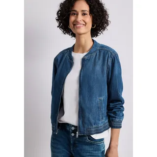 STREET ONE Damen, Blouson im Denim-Look mit Zipper - 46