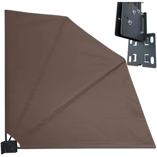 Quick Star Sichtschutzfächer 115 x 115 cm Taupe Polyester 1 St.