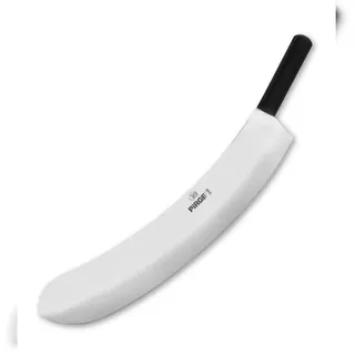 PIRGE Ecco Wiegemesser für Fleisch 55 cm - Einschneidig Kräutermesser Schlachtermesser Fleischermesser - Edelstahl Profi Küchenmesser Metzgermesser