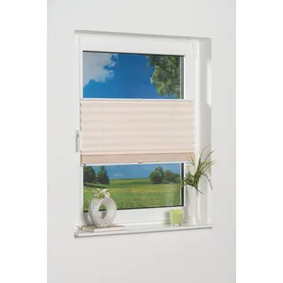 K-HOME Plissee LUCERA 100 x 130 cm / Fenstergröße (Velux) weiß