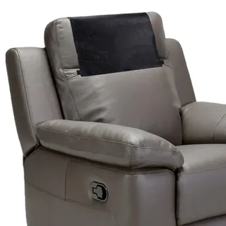 NICENEEDED Kopfstützenbezug Für Relaxsessel 17 x 27 Zoll Kopfstützenschutz Für Relaxsessel Kopfstützenbezug Aus Kunstleder (Schwarz)