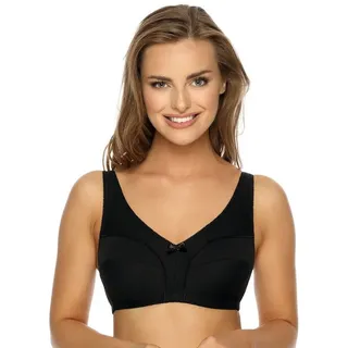 VIANIA Baumwoll Soft BH Basic in schwarz - Gr.: 90B