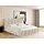 200x200 mit und Lattenrost Bett mit hohem Kopfteil Boucle oder Stoff Modernes Doppelbett mit Stauraum