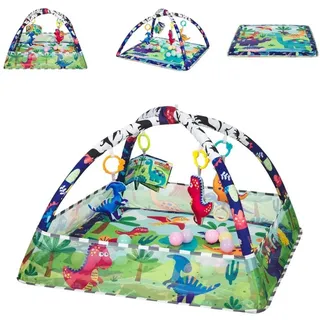 KIKKABOO Krabbeldecke + Spielbogen, Spielbogen, Krabbeldecke 2 in 1,
