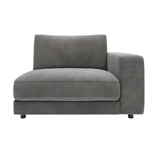 Jette Home Element Einsitzer Armlehne rechts in Cord Modulsofa Sila ¦ grau ¦ Maße (cm): B: 125 H: 85 T: 127.0