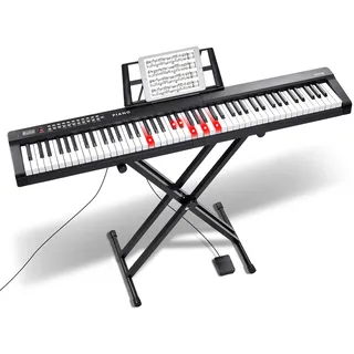 Vevor Kinderklavier Digitales Klavier 88 Tasten 1 schwarz