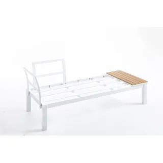 Gartensofa-Modul Summerlounge 2-Sitzer Aluminium Grau