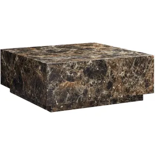 SalesFever Couchtisch Braun MDF 90 x 90 x 35 cm