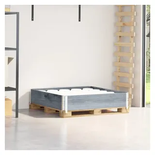 vidaXL Paletten-Aufsatzrahmen 100 x 100 x 0 cm Grau