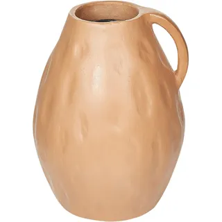 Beliani Dekovase, Beige, Stein, Mode, 40 cm, Dekoration, Vasen, Keramikvasen
