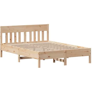 vidaXL Massivholzbett ohne Matratze 120x200 cm Kiefernholz