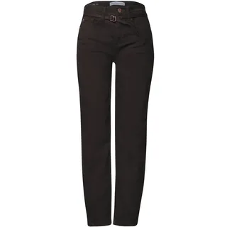 STREET ONE Karlie High Waist Barrel Leg Brown 29/28