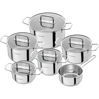 henckels by zwilling Fall Topf-Set 11-tlg. Glasdeckel