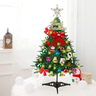 Mini Weihnachtsbaum, Künstlicher Weihnachtsbaum mit Ornamenten, Mini Tannenbaum für Tisch, Weihnachts Baum klein, Christbaum,Weihnachtsdeko, Tannenbaum für Schreibtisch Tisch Büro Dekoration, 60cm