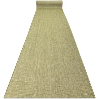 rugsx Läufer SISAL SION flachgewebt Küche Balkon Terrasse grün 80x490 cm