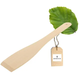 HOFMEISTER® Pfannenwender, 30 cm, hitzebeständig & plastikfrei, Keine Kratzer in beschichteten Pfannen, kein Plastik im Essen, 100% Naturprodukt, Buchen-Holz