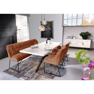GUTMANN FACTORY Couch Polyester 2-Sitzer Orange