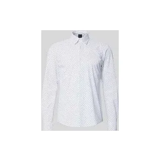 Boss P-ROAN-K-F-261 Langarmhemd Dunkelblau L