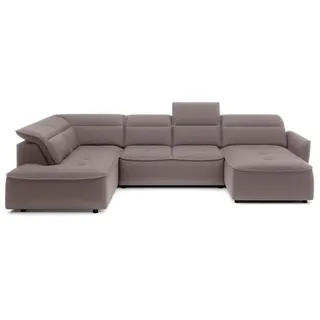 Wohnlandschaft Murillo Stoff Grau Taupe