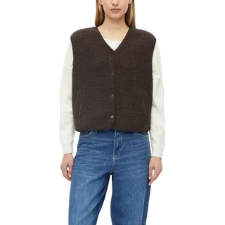 s.Oliver Teddy-Weste Relaxed Fit Braun M