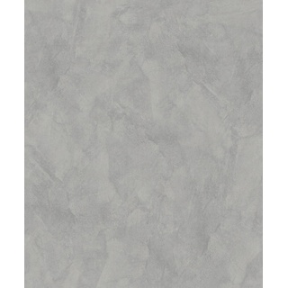 Vliestapete, Grau, Kunststoff, Papier, Betonoptik, 53x1000 cm, Made in Europe, Tapeten Shop, Vliestapeten
