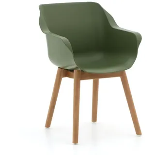 Hartman Gartenstuhl Sophie Teak Gartensessel 62 x 53 x 84 cm grün 1 Stück