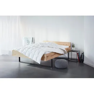 Otto Keller Daunenbettdecke + Kopfkissen OTTO KELLER "Sandra, Bettwaren-Set in 135x200 oder 155x220 cm, Sommer oder Winter", weiß, B/L: 155cm x 220cm Anzahl Teile 1, B/L: 80cm x 80cm Anzahl Teile 1, Bezug: Baumwolle Füllung: Entendaune/-feder, extraleicht, Bettdecken 