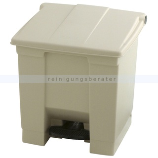Treteimer Rubbermaid 30 L beige Kunststoff-Abfallbehälter, ohne Inneneimer