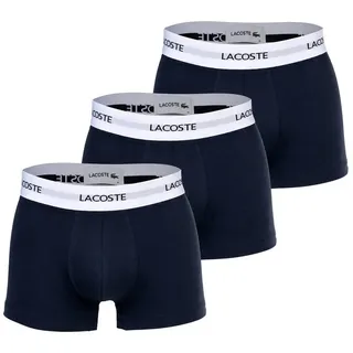 Lacoste Boxer Herren Boxershort 3er Pack Baumwolle (Packung, 3er Pack) blau S