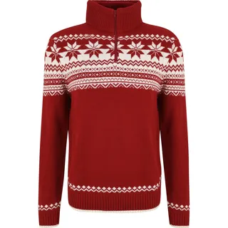 Brandit Textil Brandit Troyer Norweger Strickpullover rot, L