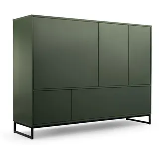 bettso Highboard 160 x 120,5 cm Grün