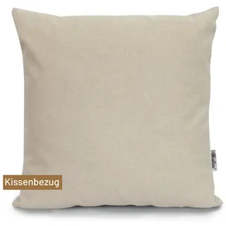 Herlag Dekokissen SUNNY Outdoorkissen Bezug, Garten, 40x40cm oder 50x50cm, Wetterfest, 9 Farben, Nur Hülle beige 40 cm