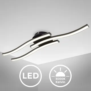 B.K.Licht 3x 6 Watt geschwungen schwarz