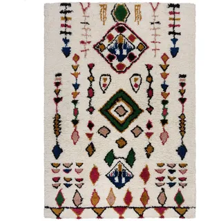KADIMA DESIGN Berber Wollteppich 160 x 230 cm Mehrfarbig